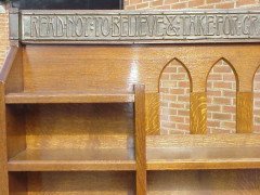 Leonard Wyburd for Liberty and Co. A rare Liberty and Co Arts and Crafts oak sideboard - Thumbnail 3