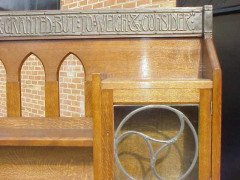 Leonard Wyburd for Liberty and Co. A rare Liberty and Co Arts and Crafts oak sideboard - Thumbnail 4
