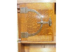 Leonard Wyburd for Liberty and Co. A rare Liberty and Co Arts and Crafts oak sideboard - Thumbnail 5