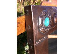Liberty and Co. An Arts and Crafts mirror by Liberty and Co. - Thumbnail 4