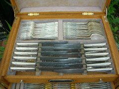 WMF. A stunning silver plated cutlery set totally complete consisting of a 156 pieces in mint original condition - Thumbnail 16