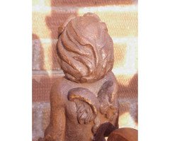 A Celtic Arts and Crafts carved oak settle with carved dragons to the tops - Thumbnail 27