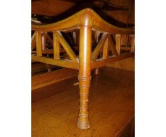 Liberty and Co. A rare Liberty and Co walnut duet Thebes stool - Thumbnail 3