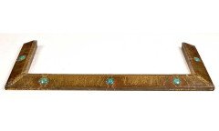 A good Arts and Crafts copper fender - Thumbnail 1