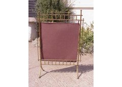 A Good Quality Aesthetic Movement Brass Fire Screen - Thumbnail 2