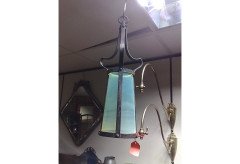 Birmingham Guild of Handicraft. A little Arts and Crafts conical iron lantern - Thumbnail 1