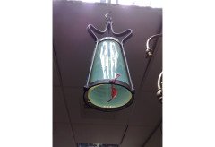 Birmingham Guild of Handicraft. A little Arts and Crafts conical iron lantern - Thumbnail 3