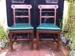 A W N Pugin for Gillows. A good pair of Gothic Revival oak sidechairs  - Thumbnail 1