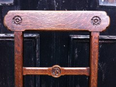 A W N Pugin for Gillows. A good pair of Gothic Revival oak sidechairs  - Thumbnail 5