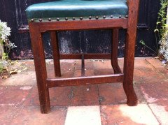 A W N Pugin for Gillows. A good pair of Gothic Revival oak sidechairs - Thumbnail 9