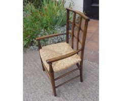 Liberty and Co. A little rush seated lattice back childs armchair - Thumbnail 2
