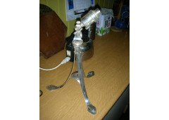 A S Dixon for Birmingham Guild of Handicraft. A Birmingham Guild of Handicraft silver plated table lamp - Thumbnail 1