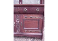 Shapland and Petter. an Exceptional Quality Arts and Crafts Mahogany Sideboard - Thumbnail 3