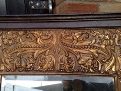 A stunning Arts and Crafts oak-framed copper mirror - Thumbnail 5