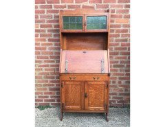 Maple & Co., an Arts and Crafts Oak Bureau Bookcase - Thumbnail 2