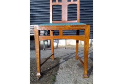 A set of four Arts and Crafts oak dining chairs - Thumbnail 16
