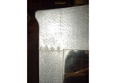 Liberty and Co. A hand hammered and riveted Pewter mirror - Thumbnail 4