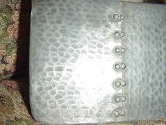 Liberty and Co. A hand hammered and riveted Pewter mirror - Thumbnail 5