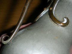 Birmingham Guild of Handicraft. A little pewter jug - Thumbnail 5