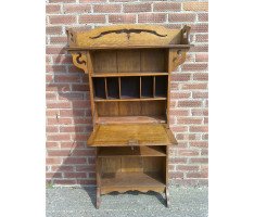 Liberty & Co. a Good Quality Arts & Crafts Golden Oak Bookcase & Matching Bureau Bookcase - Thumbnail 5