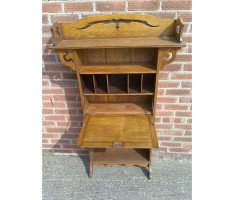 Liberty & Co. a Good Quality Arts & Crafts Golden Oak Bookcase & Matching Bureau Bookcase - Thumbnail 6