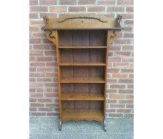 Liberty & Co. a Good Quality Arts & Crafts Golden Oak Bookcase & Matching Bureau Bookcase - Thumbnail 9