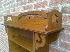 Liberty & Co. a Good Quality Arts & Crafts Golden Oak Bookcase & Matching Bureau Bookcase - Thumbnail 13