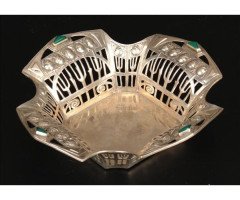 Lazarus Posen. A German silver coloured cruciform sweet basket - Thumbnail 1