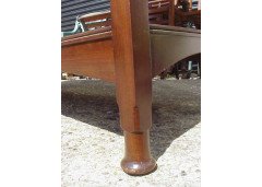 E A Taylor for Wylie and Lochhead. An Arts and Crafts display/sideboard with green glass Voysey style tree details - Thumbnail 11