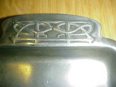 Archibald Knox for Liberty and Co. A pewter pen or card tray - Thumbnail 2