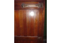 Liberty and Co. A walnut hall robe with fantastic hand formed copper handle - Thumbnail 2