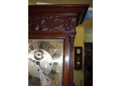 Shapland and Petter. An Arts and Crafts oak Grandfather clock of superior quality - Thumbnail 2