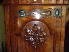 Shapland and Petter. An Arts and Crafts oak Grandfather clock of superior quality - Thumbnail 4