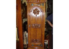 Shapland and Petter. An Arts and Crafts oak Grandfather clock of superior quality - Thumbnail 5