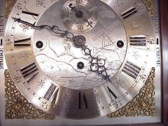 Shapland and Petter. An Arts and Crafts oak Grandfather clock of superior quality - Thumbnail 8
