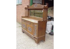 Wylie and Lochhead. a Good Quality Oak Arts and Crafts Glasgow Style Sideboard - Thumbnail 2