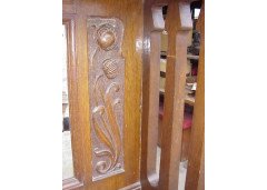 Wylie and Lochhead. a Good Quality Oak Arts and Crafts Glasgow Style Sideboard - Thumbnail 7