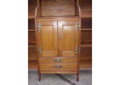 Maple and Co. an Excellent Quality Oak Arts and Crafts Breakfront Sideboard/bookcase - Thumbnail 3