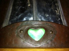 A pair of Arts and Crafts hand hammered lantern - Thumbnail 3