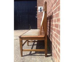 Wylie and Lochhead. Five Glasgow School Oak Benches with Shaped Back Rests. - Thumbnail 5