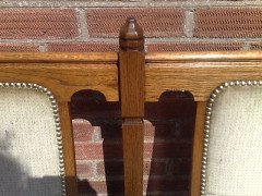 Wylie and Lochhead. Five Glasgow School Oak Benches with Shaped Back Rests. - Thumbnail 7