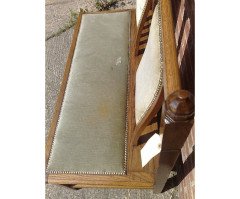 Wylie and Lochhead. Five Glasgow School Oak Benches with Shaped Back Rests. - Thumbnail 8