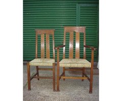 Liberty and Co. A set of six and a set of four dining chairs after a design by W Lethaby. - Thumbnail 2