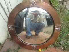 Liberty and Co. An Arts and Crafts copper mirror - Thumbnail 6