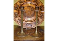 Dryad of Leicester – Pair of Brass Candlesticks - Thumbnail 3