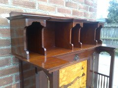 Shapland and Petter. A bureau bookcase with a beautiful marquetry panel - Thumbnail 3