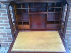 Shapland and Petter. A bureau bookcase with a beautiful marquetry panel - Thumbnail 9