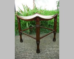 Liberty and Co. A walnut Thebes stool - Thumbnail 1
