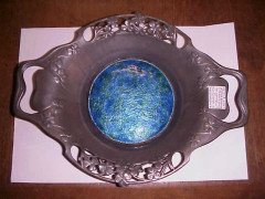 Liberty and Co. A matched pair of Tudric Rose bowls - Thumbnail 2