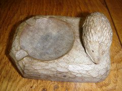 Nik 'Hedgehogman' Hill. An oak ashtray - Thumbnail 1